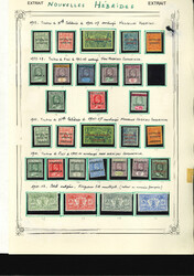 NOUVELLES HEBRIDES Collection Poste et Taxe jusqu'en 1979, * jusqu'au ...