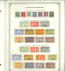 NOUVELLES HEBRIDES Collection Poste 1908/76 complète, sf N°58A, obl ...