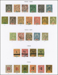 SENEGAL 8/20, 21/25, 26/29 et 47/52 : séries Groupe de 1892-1912, ...