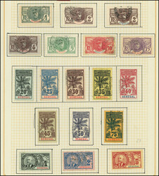 SENEGAL 30/46 : Palmiers, la série obl. dont N°46 *, TB (Catalog ...