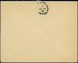 SYRIE 190 : 4p. sur 0p.25 vert-noir obl. càd DERAA 26/11/26 s. Env. ...