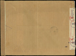 SYRIE PA 92 : 10pi. rose-carminé obl. DAMAS 12/6/41 sur grande Env., ...