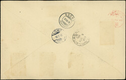 TOGO 84/91 obl. ANECHO 29/7/19 s. Env. Rec., passage LOME, ACCRA, arr ...