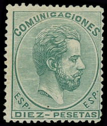 ESPAGNE 128 : 10p. vert, TB (Catalog value 2600,-)