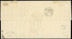 ESPAGNE Carlistes 2 : 1r. violet obl. Losange de pts s. LAC, càd ...