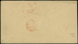 LEVANT Bureaux Autrichiens 4 et 5 : 10s. bleu PAIRE et 15s. brun obl. ...