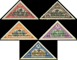 LITUANIE PA 83A/83E : New-York-Kaunas 1933, TB. Br (Catalog value 700 ...