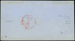 PAYS-BAS 1 : 5c. bleu foncé, Planche III, PAIRE obl. càd NYMEGEN ...