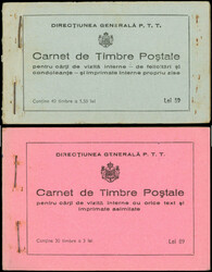 ROUMANIE Carnets N°C555 et C557, 2 carnets de 1939, TB (Catalog ...