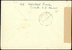 TRIESTE ZONE A 32, 37, 44 et PA 10 obl. càd 8/6/49 sur Env. Rec. Par ...