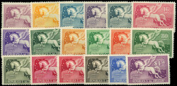 URUGUAY PA 39/55 : la série de 18 valeurs, TB (Catalog value 220,-)