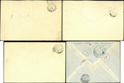 Lot de 24 plis aériens d'Europe et Outre-mer, principalement de ...