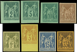 Sage, Réimpressions Granet N°74a, 75c, 76d, 80c, 82b, 86b, 90d, 93d ...