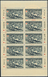 Carnets Croix Rouge 1952/58, un pt d'adh. sur 1952 sinon TB (Catalog ...