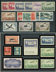 Poste Aérienne neufs dont N°6, 14(3) et 15, les bonnes valeurs ...