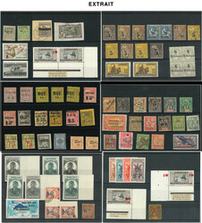 Colonies, lot de timbres neufs et obl., faux ou défx pour les bonnes ...