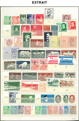 RDA, collection en classeur, Poste et BF, TB (Catalog value 2900,-)