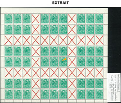 RDA, 32 feuilles pour carnets (20 différentes) entre N°7 et 21 I, ...