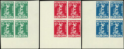 Roumanie, Emission de Propagande EUROPA 1957-59, dentelés, ND, BLOCS ...