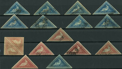 Cap de Bonne-Espérance, triangulaires de 1853-63, 2 neufs, 32 ...