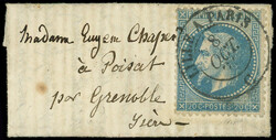 N°29B obl. càd LILLE A PARIS 8/10/70 s. très petite LAC du 5/10, ...