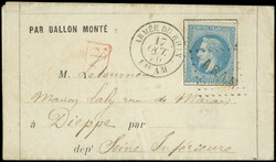 N°29A obl. Los. A.R.A.M s. LAC Formule, càd ARMEE DU RHIN Bau AM ...