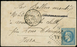 N°29B obl. Los. A.R.A.L. s. Env., càd ARMEE DU RHIN Qr Gl 13e CORPS ...