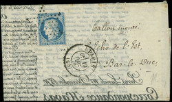 N°37 obl. Etoile s. Correspondance HAVAS, càd Paris (60) 19/12/70, ...