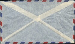 1955, Belgian Congo, airmail envelope, franked with (1x) 50c and (2x) ...