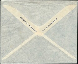 1958, Belgian Congo, airmail envelope, franked with (1x) 1fr and (1x) ...