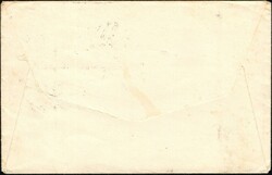 1927, Belgian Congo, envelope, franked with (1x) 1fr olive Mols ...