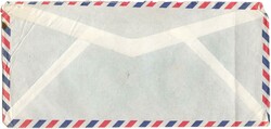 1967, Belgium, airmail envelope, franked with horizontal strip of 3 ...