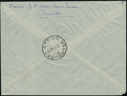 1960, Ruanda Urundi, airmail envelope, franked with (1x) 50c+25c, ...