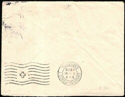 1916, Luxembourg, lettre affranchie avec (2x) "12 1/2c vert - ...
