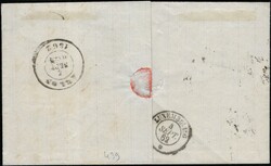 1862, Belgique, lettre avec contenu, affranchie avec "(1x) 20c bleu ...