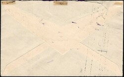 1937, D. LIVADIA, Belgian Congo, envelope, franked with (1x) 1fr - ...