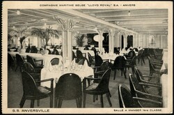 ANVERSVILLE (2), Belgian Congo, picture postcard (view inside of the ...