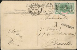 1911, LEOPOLDVILLE (4), Belgian Congo, picture postcard (view of ...