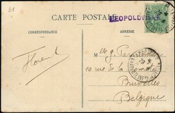 1912, LEOPOLDVILLE (4), Belgian Congo, picture postcard (view of ...