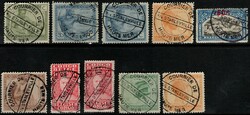 STANLEYVILLE (2), Belgian Congo, group of 10 stamps, all cancelled by ...