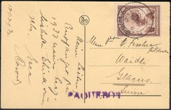 1932, Belgian Congo, picture postcard franked with (1x) 1,25fr - ...