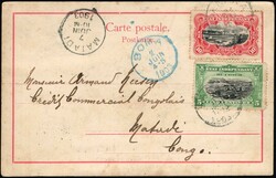 1903, Congo Free State, picture postcard, franked with (1x) 5c green ...