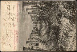 1903, Congo Free State to France, picture postcard, franked with (1x) ...