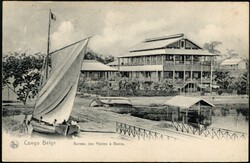 1907, Congo Free State to Switzerland, picture postcard, franked with ...