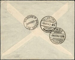 1934, Belgian Congo, first official air mail - Imperial Airways via ...