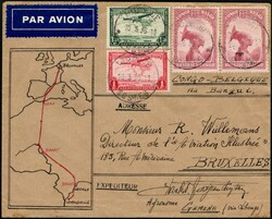 1935, Belgian Congo, Sabena - Congo - Belgium via Bangui, first ...