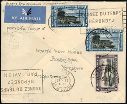 1935, Great Britain to Belgian Congo, Brazzaville-Marseille line, ...