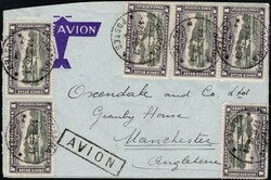 1936, Belgian Congo, Imperial Airways via Aba, airmail envelope ...