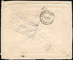 1943, Belgian Congo, airmail (via P.A.A.) envelope, franked with (1x) ...