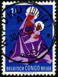 1959, Belgian Congo, KIPUKU (IDIOFA) (Heim & Keach type 11(A)1-) ...